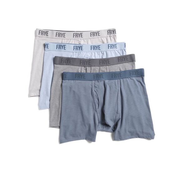 Frye Other - FRYE Blue Gray Fly Front Bamboo Blend Boxer Briefs Pack of 4